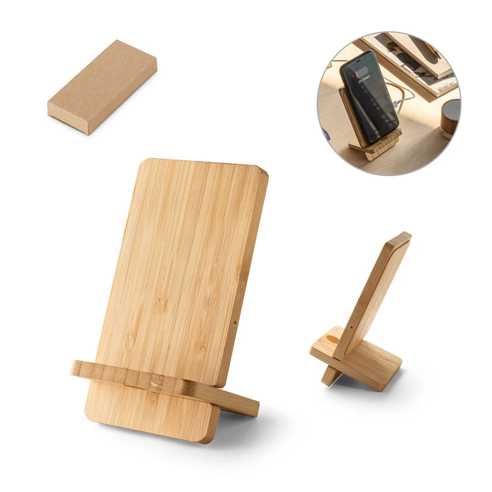 carregador-wireless-personalizado-de-mesa-em-bambu-com-suporte-de-celular.webp